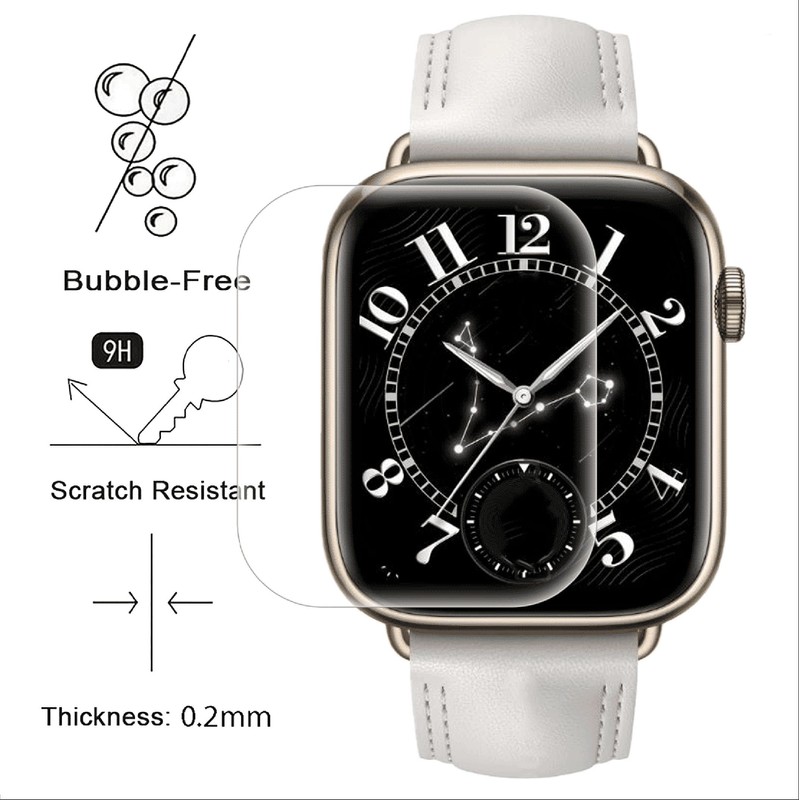 GIOPUEY Screen Protector for Honor Watch 5, HD Ultra Thin