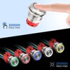 XINYIELE 19MM Latching 12V DC Push Button Switch On/Off,Waterproof Stainless