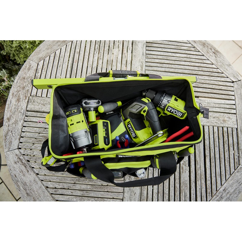RYOBI RSSMTB1 Medium Tool Bag, Black, Yellow