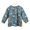 Kusuguru Japan KSM204-01 Dinosaur Pattern Kids Smock Blue 39.4 inches