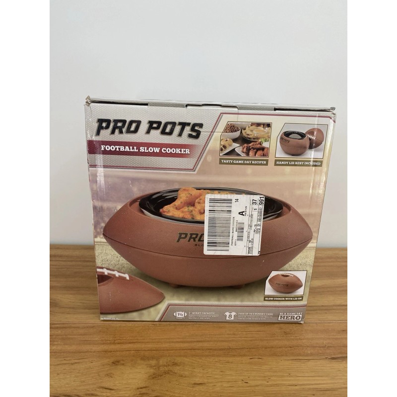 Select Brands Pro Pots Football Slow Cooker 1.5 Quart Kitchen