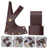 CAXUSD Leather Hatchet Cover for Camping Axes Outdoor Protective Sleeve