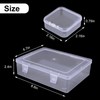 HXSEMAYIG 31PC Bead Organizer Box, Small Plastic Cases, Mini Clear