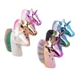 Healeved 1pc Shape Design Brush for Makeup Professional Powder Blush Foundation Brush Handle for Women and Girls for Daily and Special Occasions