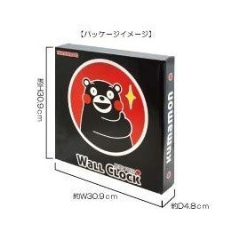 Yamani KK1800006 KUMAMON Wall Clock 11.8 inches (30 cm)