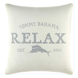 Tommy Bahama Relax Throw Pillow, 1 Count (Pack of 1), Grey