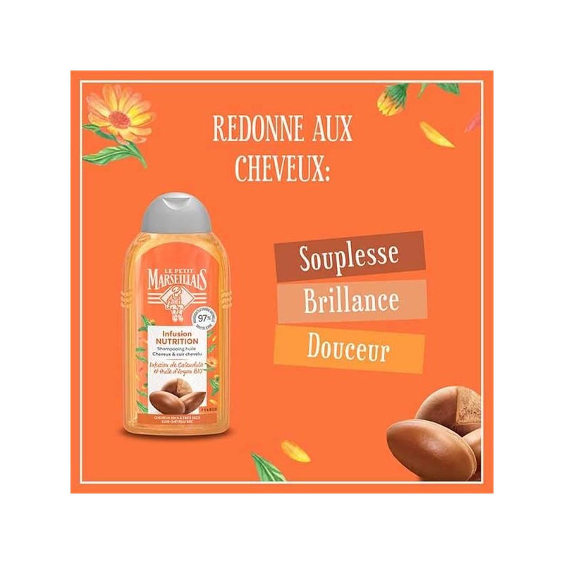 Le Petit Marseillais Shampoo for Infusion Nutrition Calendula and Organic
