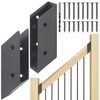 WOCEPU 40° Stair Angle Stainless Steel Deck Railing Brackets Connectors