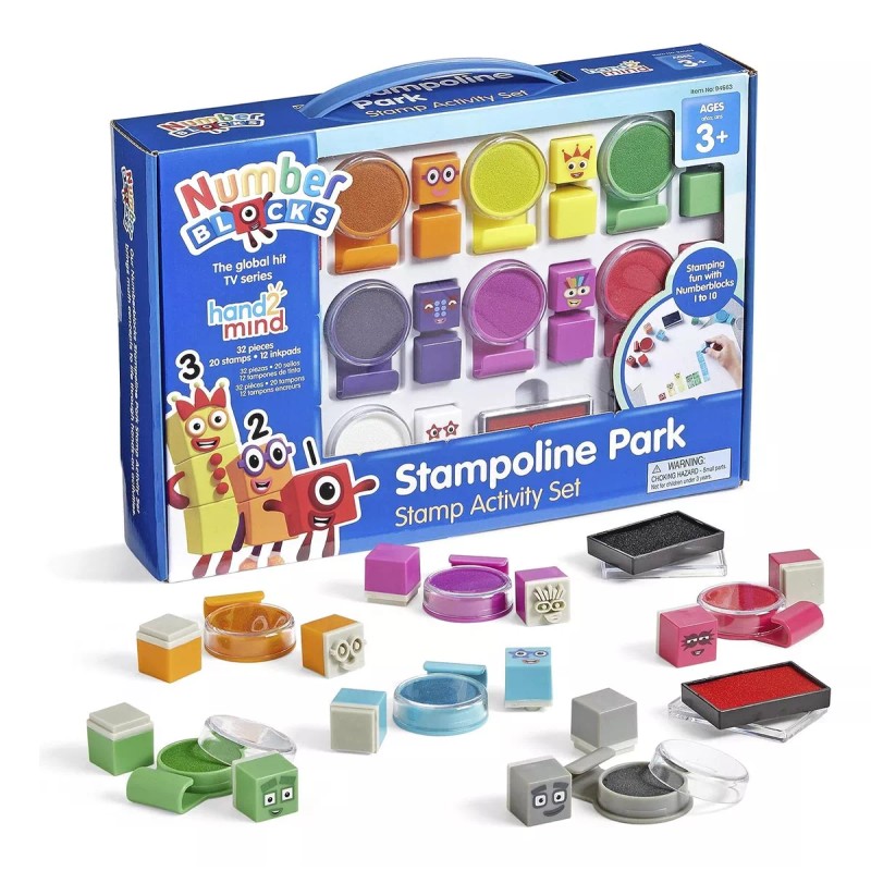 Hand2mind Set Sellos Calcomanias Numberblocks Juguete Didáctico Niños