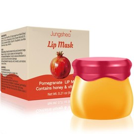 Say Goodbye to Dry Lips! Honey & Shea Butter Lip Mask – Deep Moisture, Repair & Smoothness (Perfect for Everyone), Pomegranate & Blueberry Fragrance Options, with Handy Accessories - Fragrance: Pomegranate