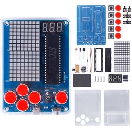 Soldering Practice Kit - DIY Game Device Electronics Project with 4 Classic-Style Games - Beginner STEM Learning Kit for Teens丨Adults