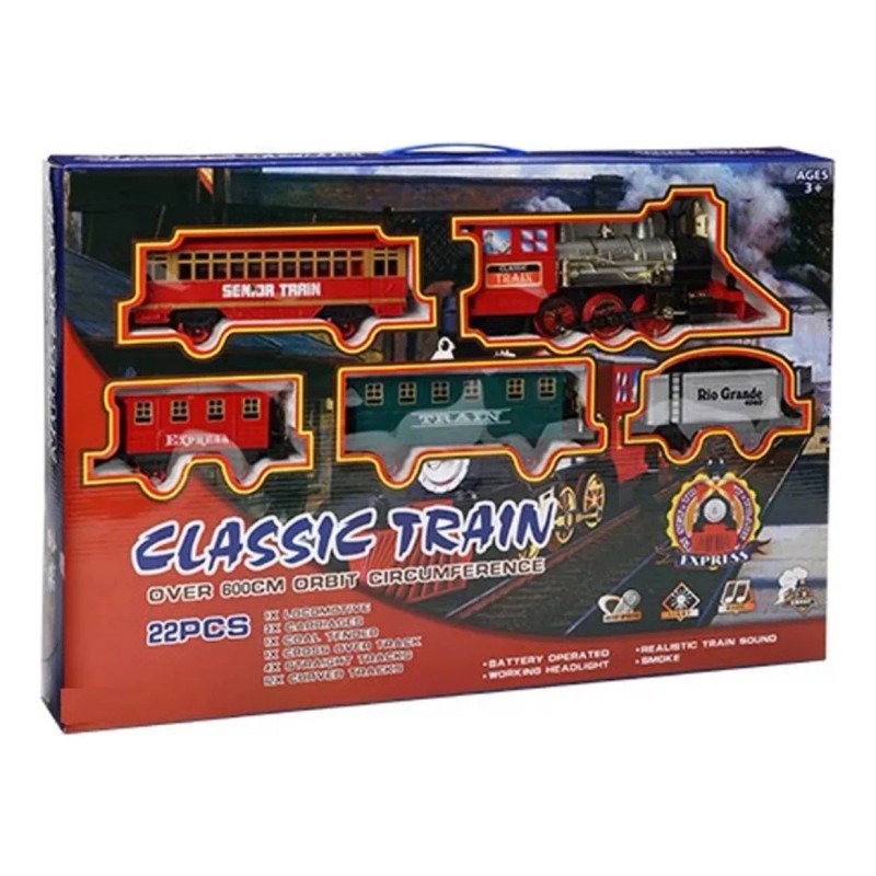 Tren De Carga De Juguete Eléctrico Humo Real Sonido Militar