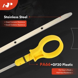 A-Premium Engine Oil Dipstick Dip Stick Compatible with Ford Taurus 2000-2007, Five Hundred 2005-2007, Windstar 2000 & Mercury Montego 2005-2007, Sable 2000-2005, 3.0L, Engine Oil Level Dipstick