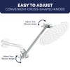 HammerHead Showers® Solid Metal 12-Inch Adjustable Shower Extension Arm –