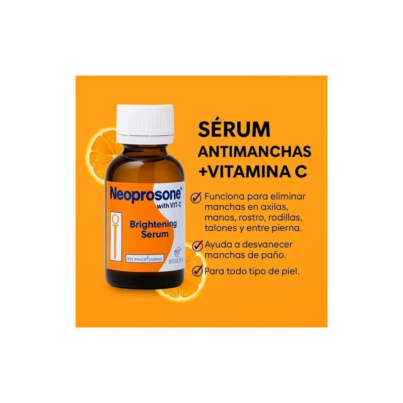 Sérum Neoprosone con Vitamina C y Alfa Arbutina para Despigmentar