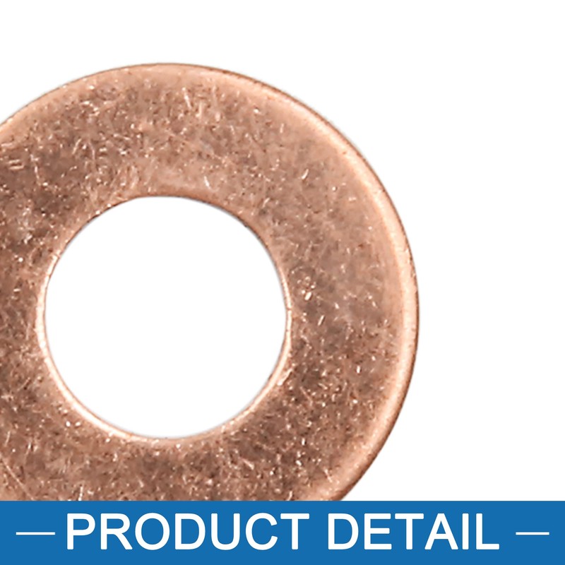 A ABSOPRO Pack of 30 Copper Flat Discs Universal M8