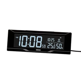 Seiko C3 DL308K Table Alarm Clock, Smartphone Time Correction, Digital, AC Type, Color LCD