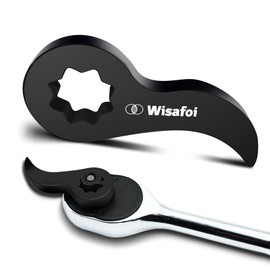 Innovative Pry Bar Wrench Adaptor Head 1/2" D 8pt (Square), Crowbar Adapter Head Tools Fits 1/2 Ratchet, Half Shaft Removal Car Repairing Tools for Tight Spaces