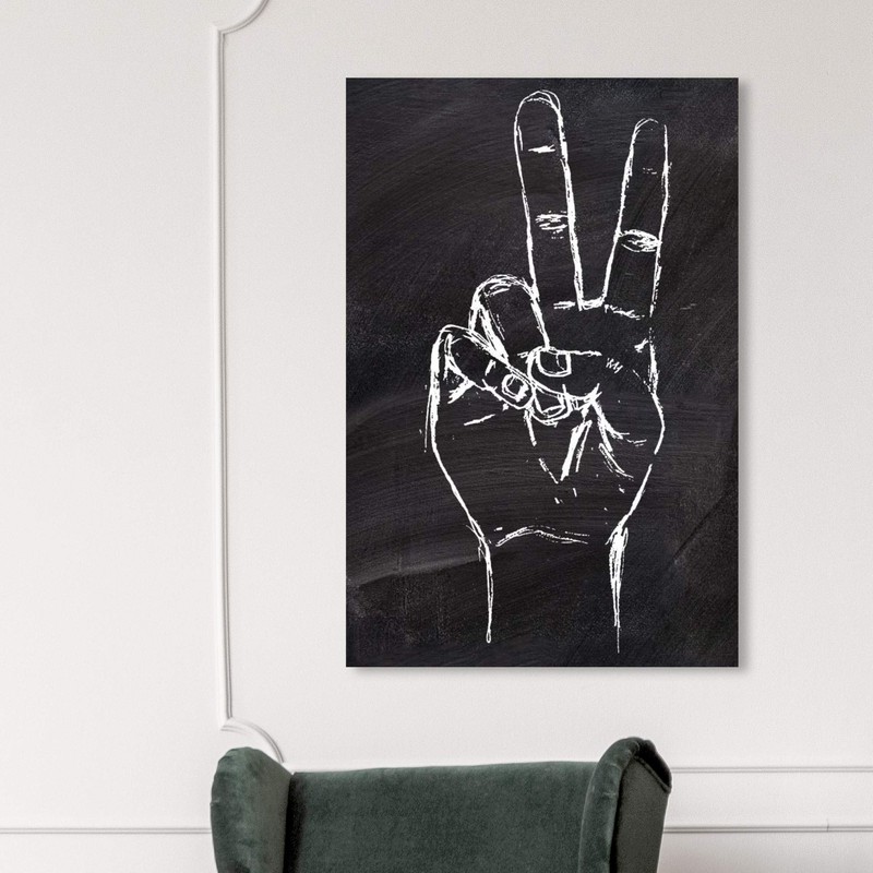 Oliver Gal ''Peace Out" Canvas Art, 30" x 45"