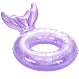 MoKo Inflatable Swimming Ring, Swimming Tube Cute Pool Float Tube Decorations Swim Tubes Outdoor Pool Beach Water Floats Party Supplies Kids Adults Floaties, Purple