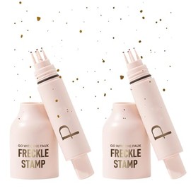 Upgraded Freckle Stamp Pen Makeup,Magic Fake Freckles Tattoo Marker Quick Dry Lifelike Waterproof Long Lasting, Freckle Tattoo Sunkissed Face Makeup 2PC