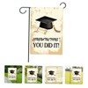 Mipcase 1pc Graduation Garden Flag Decorative Outdoor Banner Graduation Elements