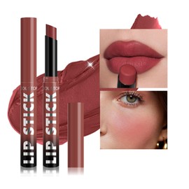COOL STORY Matte Lipstick Lightweight Blurring Formula with High Impact Pigment, Long-lasting, 0.07 oz (Rose wood)