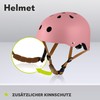 LIONELO Helmet Protective Helmet for Kids, Adjustable 50-56 cm, Chin