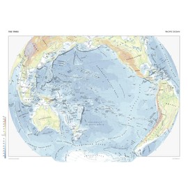 The Times Atlas: The Pacific Ocean - Compact - 22.25 x 16.25 inch Poster - Front Lamination