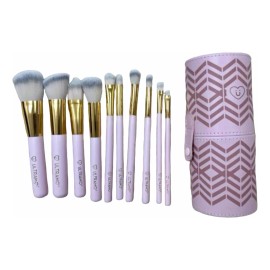 Ultramo Set 10 Brochas Para Maquillaje En Bote Ultramo