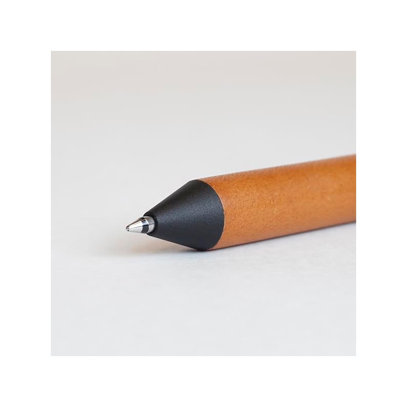 Romeo Romeo Multifunction Pen 4 in 1 Leather Grip Brown