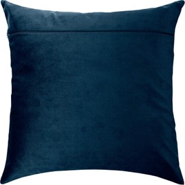 Brvsk Dark Blue. Upholstery Cushion Back for Sewing Pillowcases, Size 40×40 cm, with Zipper