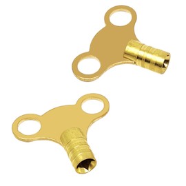 Nartel® Radiator Plumbing Bleed Bleeding Key Keys Solid Brass Vent Venting Air Valve (Pack of 2)