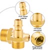 Brass Compressed Air Coupling Euro with Male Thread, 3/8 Inch