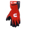 Cummins Red Latex Dipped Palm Gloves - Textured Work Gloves,