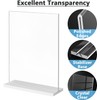 ManLinKei 2 Pack Acrylic Sign Holder 8.5 x 11 Vertical