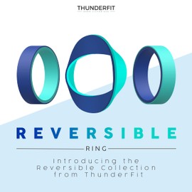 ThunderFit Unisex Silicone Wedding Rings, Reversible 6mm Wide 2mm Thick - 1/4/7 Variety Multipack (Pack J, 9.5-10 (19.8mm))