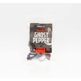 Pepper Joe’s Smoked Ghost Peppers – 1/2oz Bag of Super-Hot Smoke-Dried Pepper Pods – Whole Smoked Chili Peppers for Cooking and Spice Making