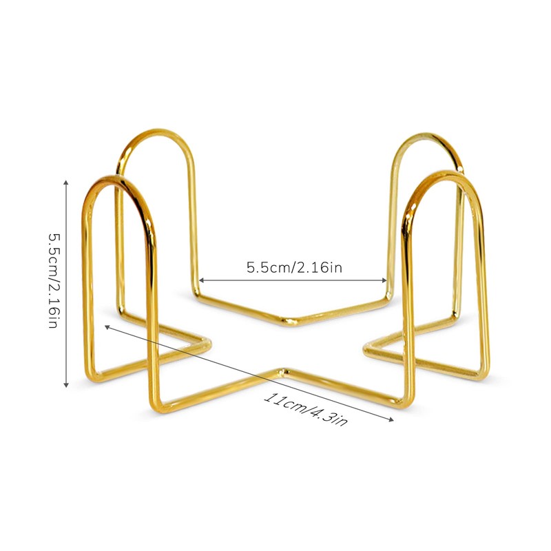 Coaster Holder, 4 PCS Metal Holder for Square or Round