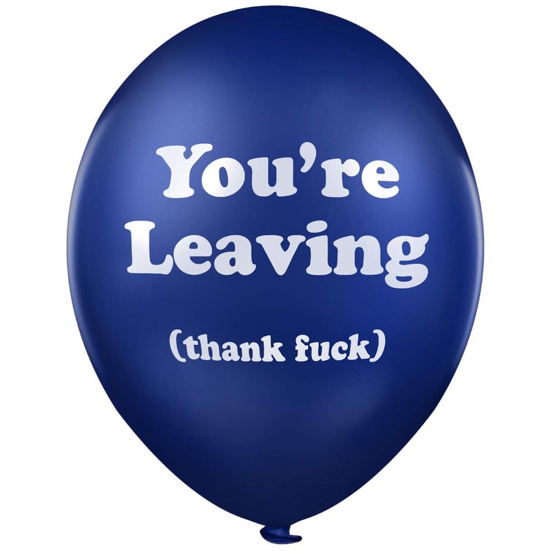 Rude balloons office leaving gifts for colleagues ideas good luck