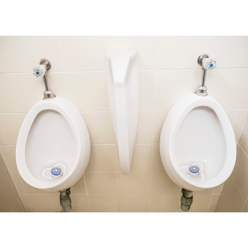 Urinal Screen Deodorizer (12 Pack) with Urinal Cakes Ocean Breeze