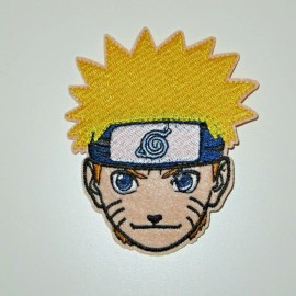 Unbranded Naruto Main Character Face Embroidered 3" x 3.5" Iron on Patch
