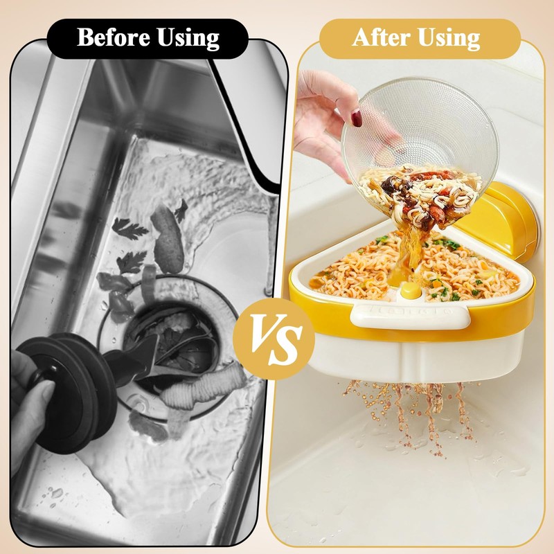Plman Sink Strainer Basket, 2025 New Upgraded Suction Cup Sink