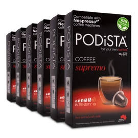 Nespresso Compatible Supremo Coffee Pod Intensity 10/10 Australian Roasted & Packed - 60 Pods (6x10 Pods Pack)