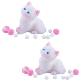 AYNKH 2 x Cat Squishy Toy, Cat Paws Squishy, Squeeze Toy, Stretchy Cat Stress Reliever, Simulated Cat Animal Toy for Adults, Teenagers, Children, Party, Birthday Gift