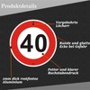 Felexdo Maximum Speed 40 km, Diameter 30 cm, Traffic Sign