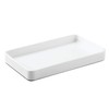 iDesign Gia Metal Guest Towel Tray, Non-Slip Vanity Board for