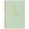 Simple Daily Planner Undated with Hourly Schedule - 6.5x9.25" Sage