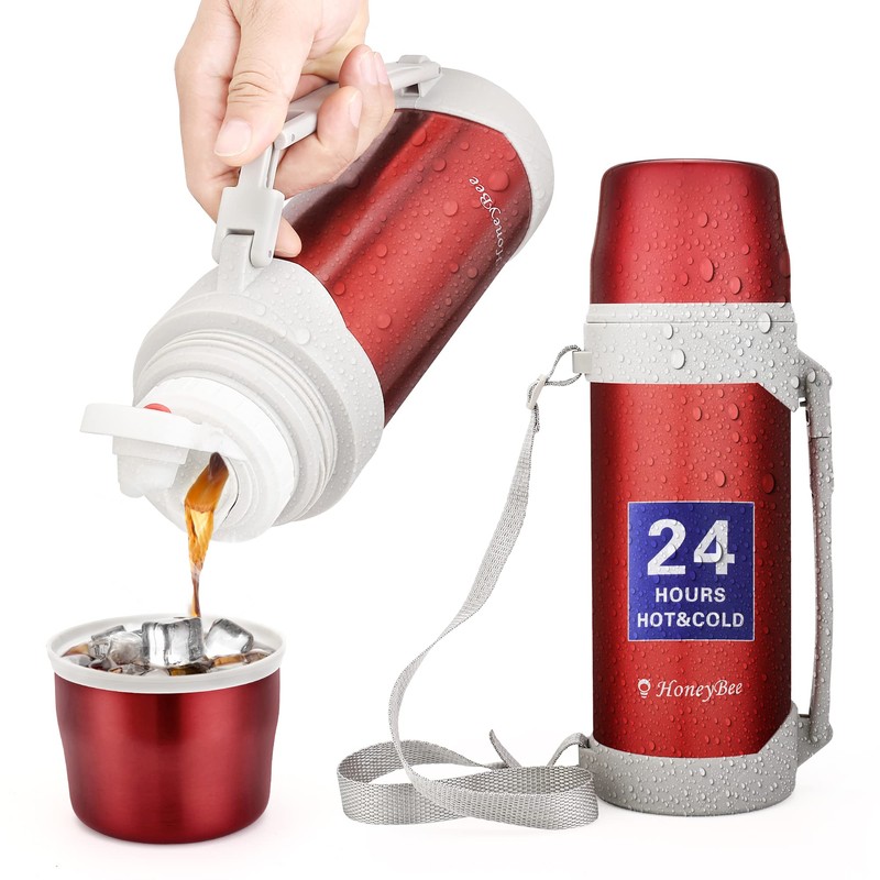 HoneyBee Coffee Thermo Keeps Liquid Hot or Cold for Up