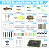 Goture Fishing Lures Kit,164pcs Bass Fishing Kit Including Soft Plastic